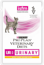 Пауч Purina Pro Plan Veterinary Diets UR для взрослых кошек при мочекаменной болезни, с курицей, 85 г