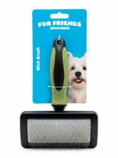Щетка-пуходерка For Friends для животных, с каплей, рамка пластик, S, 7 см*17 см