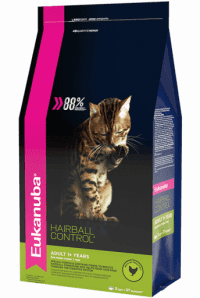 Корм Eukanuba для длинношерстных кошек, Hairball, 2 кг