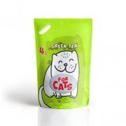Наполнитель FOR CATS силикагелевый впитывающий, с ароматом зеленого чая, 1,55 кг (4 л)
