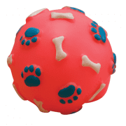 Игрушка Мяч с лапками и косточками, для собак, 7,2 см