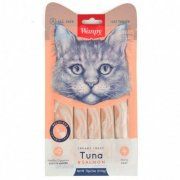 Лакомство Wanpy Cat для кошек «нежное пюре» из тунца и лосося, 5 шт