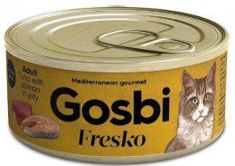 Консервы Gosbi Fresko Cat для кошек, с тунцом и лососем, 70 г