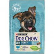Корм Dog Chow Puppy сухой полнорационный для щенков крупных пород, с индейкой, 2,5 кг
