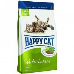 Корм Happy Cat для взрослых кошек с нормальным уровнем активности с пастбищным ягненком, Adult Weide-Lamm, 300 г