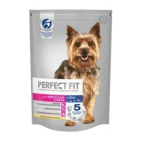 Корм сухой Perfect Fit для собак мелких и миниатюрных пород старше года с курицей, 500 г