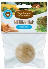 Игрушка Мятный шар для кошек, Лимонник + мелисса, 22 г