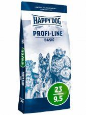 Корм Happy Dog для взрослых собак средних и крупных пород, Profi Krokette 23/9,5 Basis, 20 кг