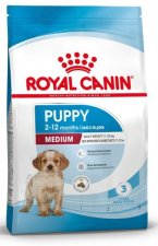 Корм Royal Canin Medium Puppy для щенков пород средних размеров (вес взрослой собаки от 11 до 25 кг) в возрасте до 12 месяцев, 14 кг