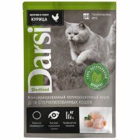 Пауч Darsi, для стерилизованных кошек, курица, 85 г