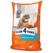 Корм Club 4 Paws для кошек с лососем, премиум - класса, 14 кг