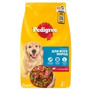 Корм сухой PEDIGREE для взрослых собак всех пород с говядиной, 2кг