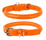 Ошейник "CoLLaR Glamour" для длинношерстных собак, оранжевый, ш 6 мм, д 17-20 см