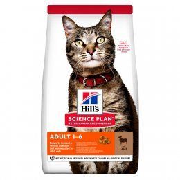Корм Hill's для взрослых кошек с ягненком, 10 кг