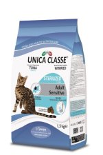 Корм Unica Classe для взрослых стерилизованных кошек, с тунцом, 1,5 кг