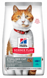 Корм Hill's Science Plan для молодых стерилизованных кошек и кастрированных котов, с тунцом, 10 кг