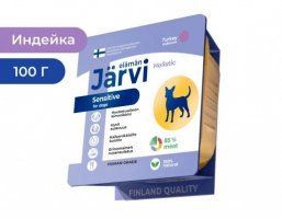 Паштет Jarvi для собак с чувствительным пищеварением, с индейкой, 100 г