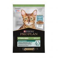 Пауч Purina Pro Plan для взрослых стерилизованных кошек всех пород, кусочки в соусе с океанической рыбой, MAINTENANCE, 85 г