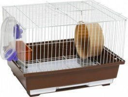 Клетка Panama Pet для грызунов, бело-коричневая, 30х23х30 см