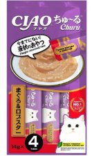 Лакомство-пюре INABA для кошек, тунец и королевский лобстер, ЧАО ЧУРУ, 56 г