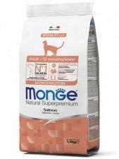 Корм Monge для взрослых кошек, из лосося, Speciality Line Monoprotein, 1,5 кг