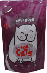 Наполнитель для кошачьего туалета FOR CATS, впитывающий, с ароматом лаванды, 1,55 кг (4 л)