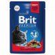 Пауч Brit Premium для кошек, с говядиной и горошком, 85 г