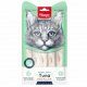 Лакомство Wanpy Cat для кошек «нежное пюре» из тунца и гребешка, 5 шт