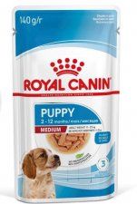 Кусочки в соусе Royal Canin для щенков средних пород, MEDIUM PUPPY, 140 г