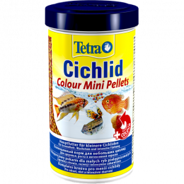 Корм Tetra Cichlid Colour Mini для всех видов небольших цихлид, 170 г, (500 мл)
