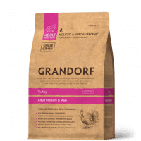 Корм Grandorf, для собак средних и крупных пород, индейка, 3 кг