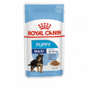 Пауч Royal Canin для щенков собак крупных пород, кусочки в соусе, Maxi Puppy, 140 г