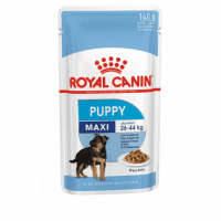 Пауч Royal Canin для щенков собак крупных пород, кусочки в соусе, Maxi Puppy, 140 г