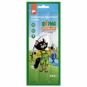 Лакомство Ферма кота Федора лакомые палочки для кошек и котят из лосося, 3 шт