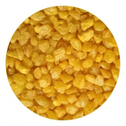Грунт для аквариума Цветная мраморная крошка 2-5 мм Желтая (блестящая), 1 кг