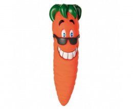 Игрушка Морковь виниловая со звуком, для собаки, 20 см
