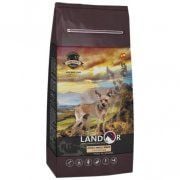 Корм Landor, для взрослых собак мелких пород, со вкусом ягнёнка с рисом, 15 кг