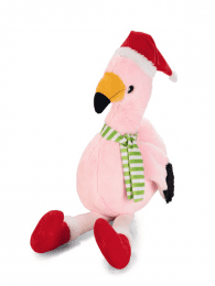Игрушка Beeztees для собак Фламинго рождественский плюшевый, розовый, 79 см