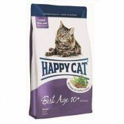 Корм Happy Cat Best Age 10+ для пожилых кошек 8-10 лет с домашней птицей, 1,4 кг
