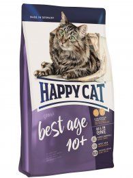 Корм Happy Cat для пожилых кошек 8-10 лет с домашней птицей, Best Age 10+ 26/15