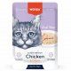 Пауч Wanpy Cat для кошек, кусочки курицы и краб, 85 г