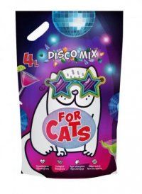 Наполнитель FOR CATS Disco Mix силикагелевый с ароматом голубого лотоса, 4 л(1,6 кг)