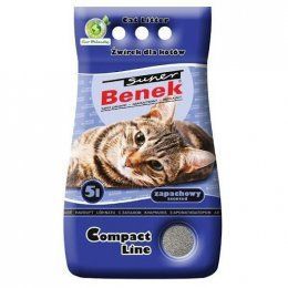 Наполнитель для кошачьего туалета Super Benek Compact, Морской бриз, 4,24 кг (5 л)