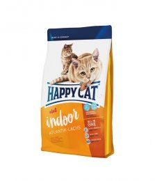 Корм Happy Cat Indoor Atlantik-Lachs для взрослых кошек с малой активностью, с атлантическим лососем, 4 кг