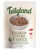 Пауч Teilyland Pettric для кошек кусочки с лососем в соусе, 85 г