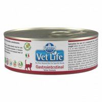 Консервы Farmina Vet Life Natural Diet Cat Gastrointestinal, для кошек, с нарушениями процессов переваривания и всасывания в кишечнике, 85 г