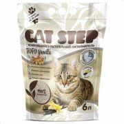 Комкующийся наполнитель Cat Step Vanilla Lotus соевый, 2,8 кг (6 л)