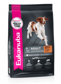 Корм для взрослых собак средних пород Eukanuba Adult Medium Breed 1+ years сухой, 3 кг