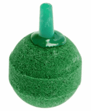 Минеральный распылитель VladOx для аквариумных компрессоров - зеленый шарик 22х20х4 мм
