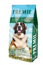 Корм PREMIL Maxi Basic premium для собак всех пород, с нормальной активностью и склонных к набору веса, 15 кг